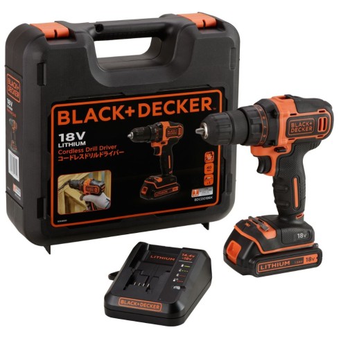 Trapano avvitatore 18V (BDCDD186K) con valigetta