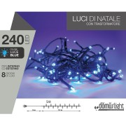 Luci di Natale 240 LED blue 8 funzioni 12 m Domus Light 8054615078406