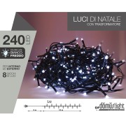 Luci di Natale 240 LED bianco naturale 8 funzioni 12 m Domus Light 8054615078383