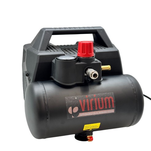 Compressore aria silenziato portatile 6 L Virium