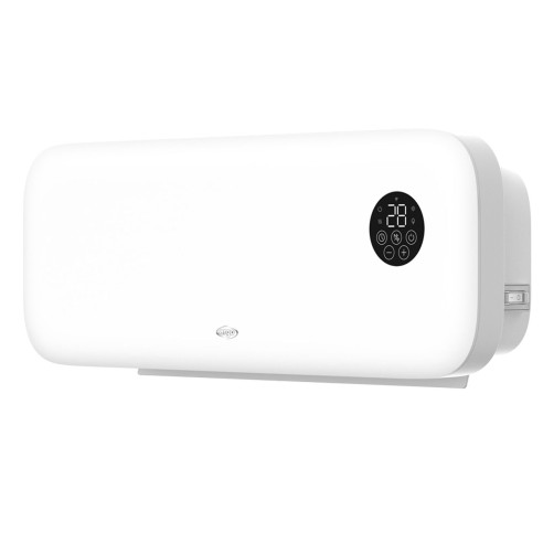 Termoventilatore ceramico digitale a parete WiFi Niveo Smart 1000W-2000W Argo 191070227 8013557519378 on/off