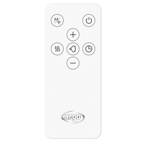 Termoventilatore ceramico digitale a parete WiFi Niveo Smart 1000W-2000W Argo 8013557519378 telecomando