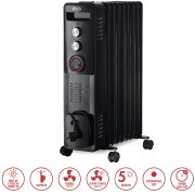 Radiatore a olio minerale diatermico Warm Black TT 9 Argo 191150027 8013557510436