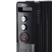 Radiatore a olio minerale diatermico Warm Black TT 9 Argo 8013557510436 manopole