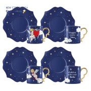 Set 4 tazzine con piattino Bialetti Cielo Stellato