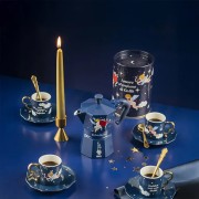 Set 4 tazzine con piattino Bialetti Cielo Stellato