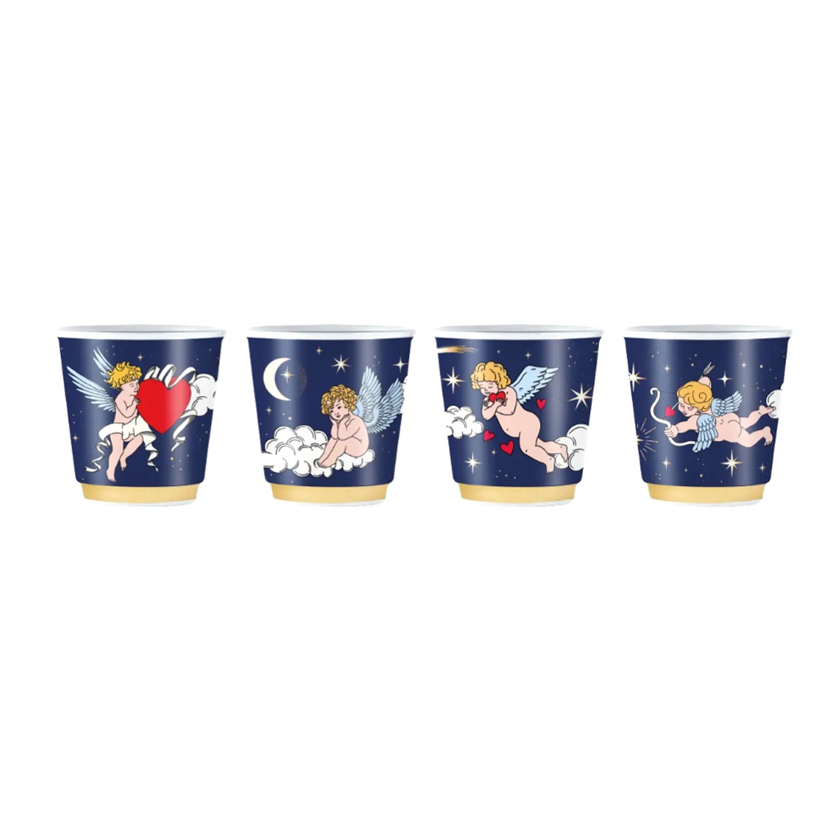 ICUP KISS - Set Di 4 Bicchierini Da Shot In Vetro Con Membri Della Band - Capacità 1,5 Oz, Regalo Ufficiale Per Fan Dei KISS - 2