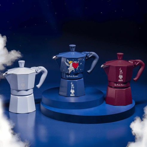 Bialetti caffettiera moka Express 3 tazze blu cupido