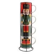 Set 4 mug Toy soldier 370 cc multicolor