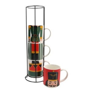 Set 4 mug Toy soldier 370 cc multicolor 2