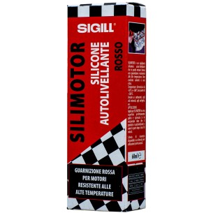 Sigill Silimotor silicone autolivellante rosso per alte temperature 300°C 60ml 8001848020801
