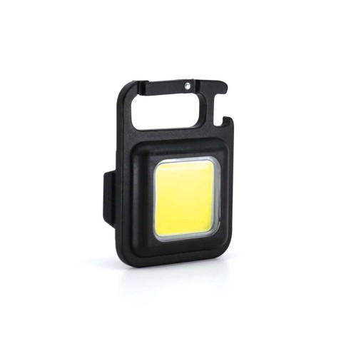 Avidsen 103647 Mini Torcia LED Multifunzione Ricaricabile USB C, 500lm, 6 Modalità Luce, Moschettone e Base Magnetica