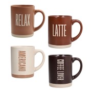 Set 4 tazze mug Barista Tognana 450 cc