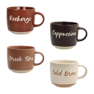 Set 4 tazze senza piatto Barista Tognana 370 cc