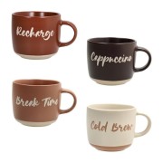 Set 4 tazze senza piatto Barista Tognana 370 cc