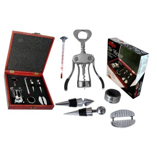 Set vino in cofanetto di legno Sir Victor