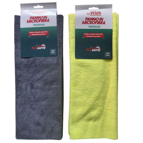 Panno in microfibra Premium 340g 40x40 cm assortito Virium DF016-G