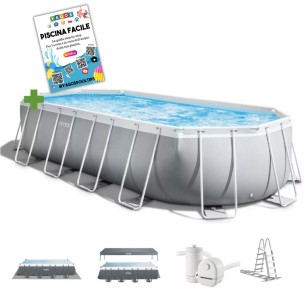 Piscina Intex Ovale 610x305x122 h 26798 Prism Frame