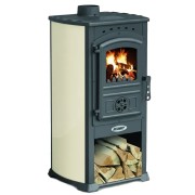 Stufa a legna economica Zar Modena 7,3 kW avorio