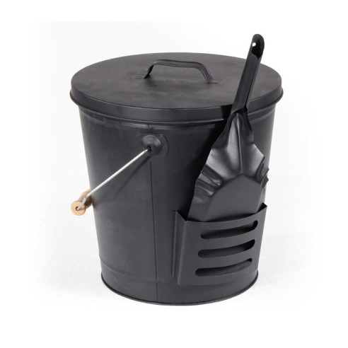 Set Raccolta Cenere in Metallo con Secchio da 17L e Paletta - Per Camino e Stufa 8004944902194