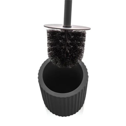 Scopino bagno da appoggio in ceramica nero linea Color Feridras