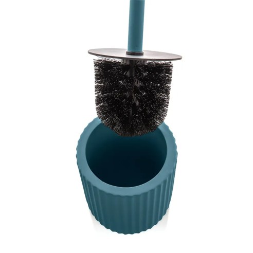 Scopino bagno da appoggio in ceramica blu linea Color Feridras