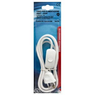 Cavo con interruttore per alimentazione abat-jour bianco PolyPool PP0374Q