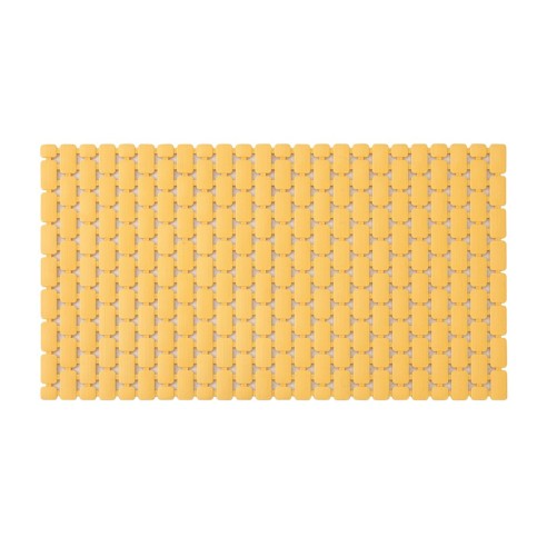 Tappetino doccia antiscivolo giallo con ventose 40x73 cm Feridras
