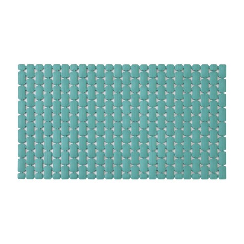 Tappetino doccia antiscivolo verde con ventose 40x73 cm Feridras