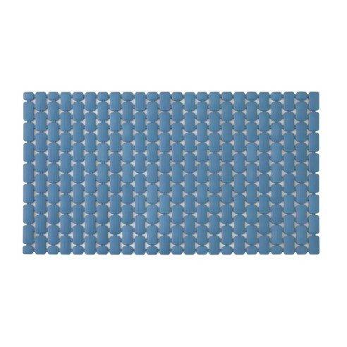 Tappetino doccia antiscivolo blu con ventose 40x73 cm Feridras