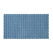 Tappetino doccia antiscivolo blu con ventose 40x73 cm Feridras