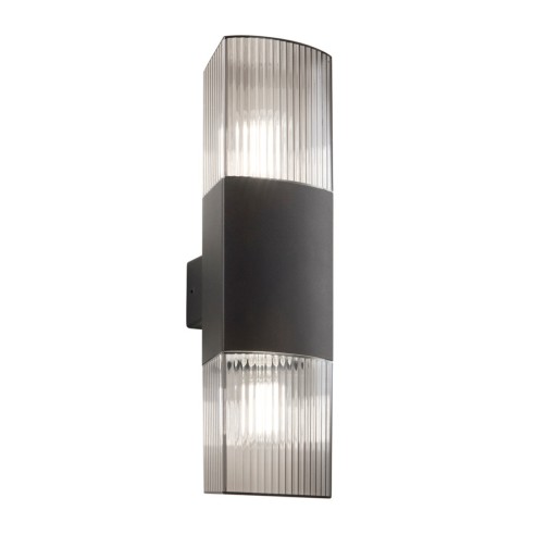 Applique per esterno Dark grigio 2x E27 Intec