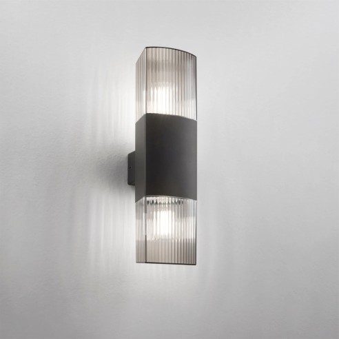 Applique per esterno Dark grigio 2x E27 Intec