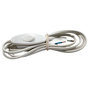 Cavo con interruttore per alimentazione abat-jour bianco PolyPool PP0372Q
