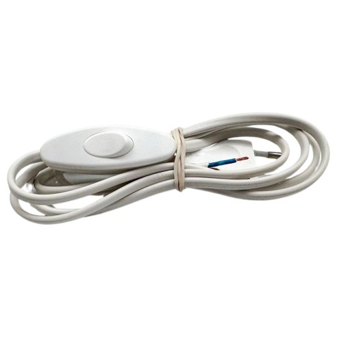 Cavo con interruttore per alimentazione abat-jour bianco PolyPool PP0372Q