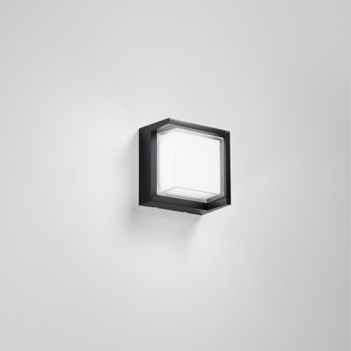Applique da esterno a LED Block 15W Intec nero