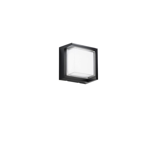 Applique da esterno a LED Block 15W Intec nero