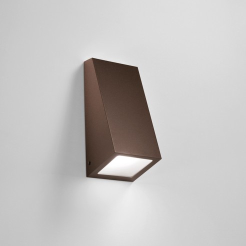 Applique da esterno Popup metallo bronzo, IP44, E27 Intec
