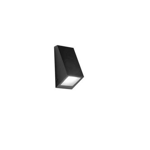 Applique da esterno Popup metallo nero IP44, GU10 Intec