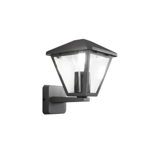 Applique da esterno Prisma Intec alluminio antracite/vetro E27