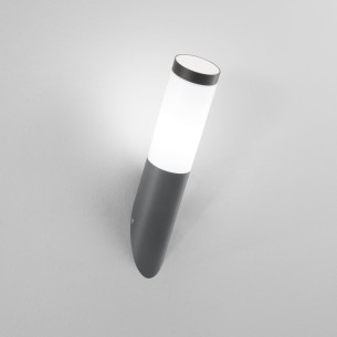 Applique da esterno Tokyo in acciaio antracite E27, IP44 Intec 2