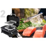 Barbecue elettrico Weber Lumin 92010953 - 2200W, Multifunzione, Nero