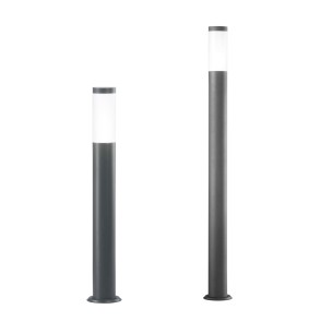 Lampione paletto da giardino Tokyo antracite, E27, IP44 Intec