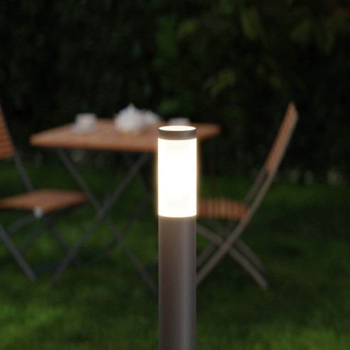 Lampione paletto da giardino Tokyo antracite, E27, IP44 Intec