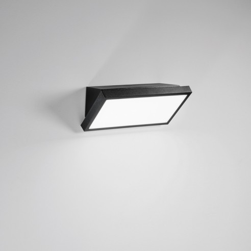 Applique LED da esterno RIM nero 20W, IP54 Intec