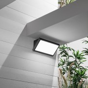 Applique LED da esterno RIM nero 20W, IP54 Intec