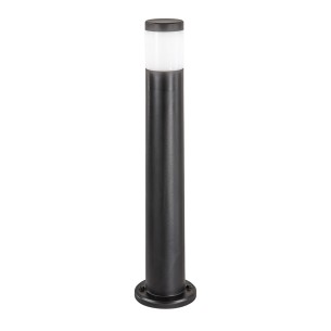Lampione paletto da giardino Focus nero rotondo, IP65 Intec