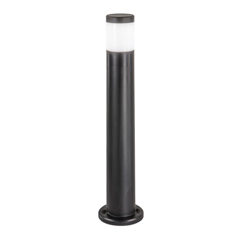 Lampione paletto da giardino Focus nero rotondo, IP65 Intec