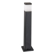Lampione paletto da giardino Focus nero quadrato, IP65 Intec