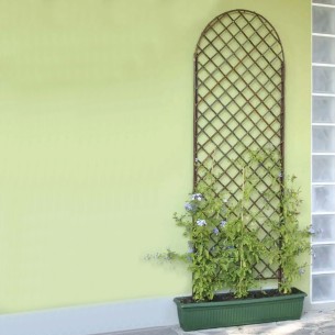 Traliccio fisso ad arco in salice naturale 1,50x0,60 m Verdemax 2
